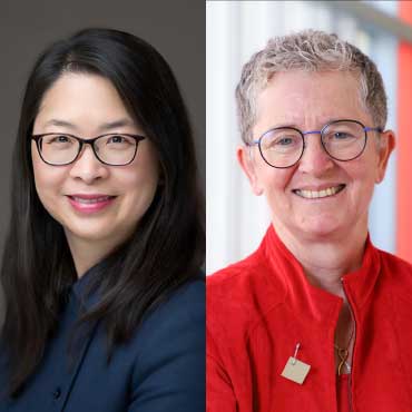 Head shots of the two awards recipients