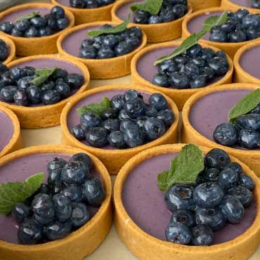 Blueberries tarts