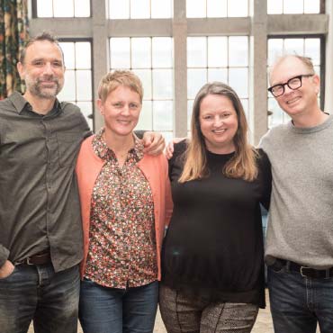 Javier Ojer, Antje Ellerman, Katie Crocker, and Sean Lauer