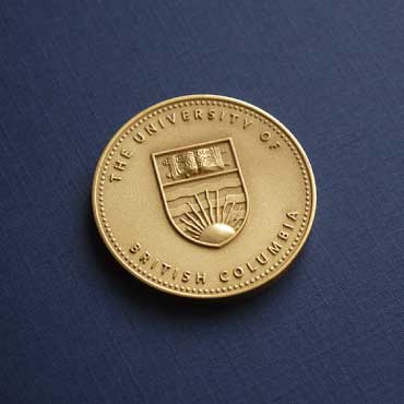 UBC Presidents Awards medal