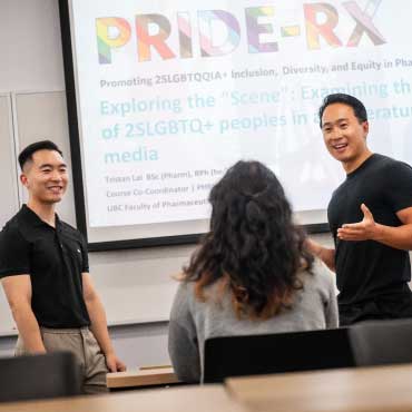 Pharmacy lecturers Alex Tang and Tristan Lai