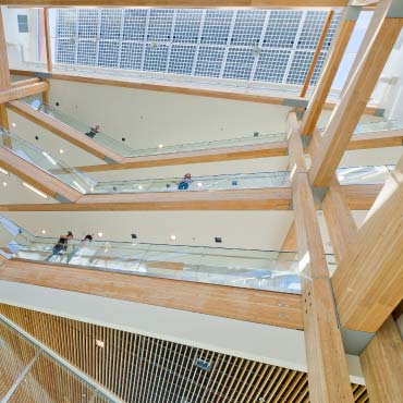 Interior of the Centre for Interactive Research on Sustainability