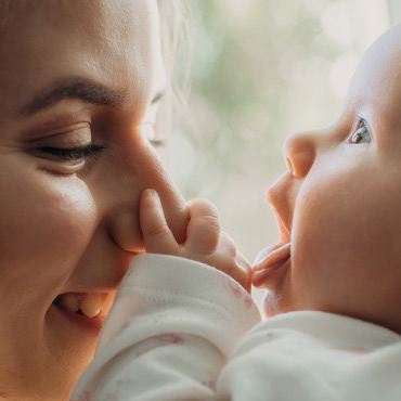 Mother with baby