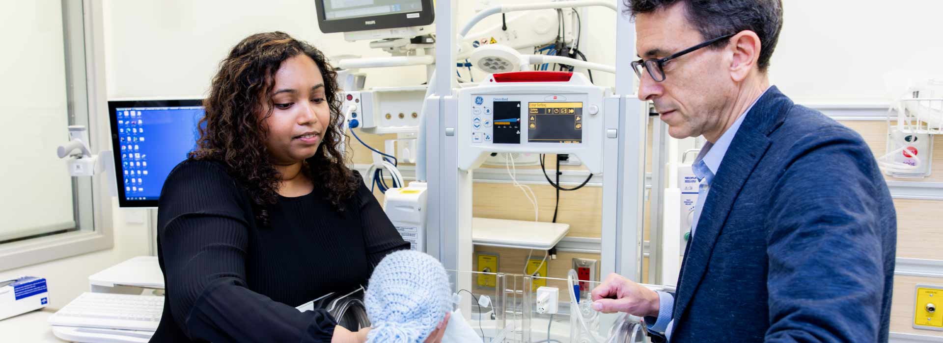 UBC’s Dr. Thiviya Selvanathan and Dr. Steven Miller at B.C. Women’s Hospital and Health Centre.