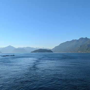 The Strait of Georgia in the Salish Sea.